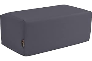 Pader Medi Tech Orthopädisches Entlastungskissen, Positurkissen 50x25x20cm I Bandscheibenkissen, Stufenkissen, Lagerungskissen für Beine mit festem Schaumkern (28 Anthrazit)