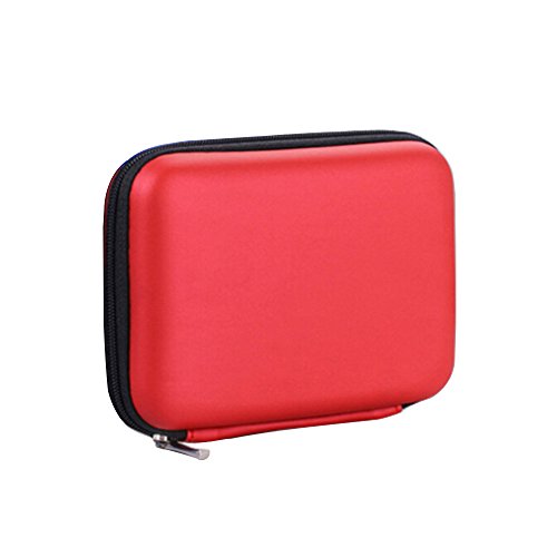 Bluelans® 2,5" extern HDD Hardcase / Tasche / Festplattentasche für 2,5 zoll WD tragbare Festplatte Rot