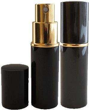 ESSENTIAL QUALITY PERFUME BLACK ATOMIZER FOR HANDBAG 10ML REFILLABLE NEW