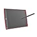 Produktbild LCD-Schreibtafel, Tablet, elektronisches Schreibbrett, Grafik-Pad, digitales Zeichnen für Kinder, Büro, EIN-Knopf-Lösche. Rot rot 124mm* 8mm/4.88 * 0.31''