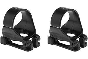 U-K 2 pièces plongée sous-Marine plongée en apnée réutilisable en Plastique Tuba Clip Gardien de retenue Noir Deft Design