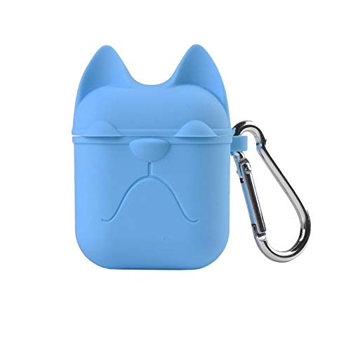 Preisvergleich Produktbild TODAYTOP Schutzhülle für AirPods (wasserdicht, Bluetooth, kabellos, Silikon), blau