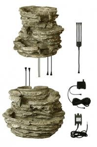 Mehrstufiger Brunnen mit Beleuchtung - 6