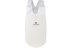 TBEST Adult Kids Karate Taekwondo Training MMA Martial Arts Chest Guard Vest Boxing Body Protector Breast Protector Accessory(M)