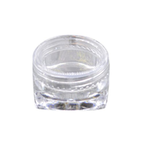 Welecom 10Pcs Cosmetic Empty Jar Pot Eyeshadow Makeup Face Cream Lip Balm Container