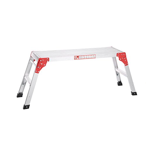Preisvergleich Produktbild iKayaa Klappbar Arbeitsplattform Arbeitsbühne aus Aluminum