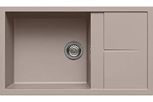 Elleci LGU41043 Lavello da Incasso GRANITEK, Tortora