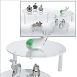 SAFE Schmuckständer Acryl L - Durchmesser 200 mm - Höhe 75 mm - Ideal Parfüm - Mineralien - Schmuck - Antiquitäten - Uhren etc variabel einsetzbar