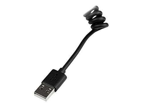 StarTech.com 30cm Apple 8-pin Lightning auf USB Spiralkabel für iPhone / iPod / iPad – 0,3m Ladekabel – Schwarz – St/St - 4
