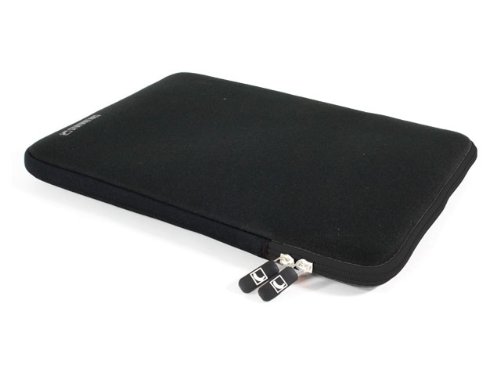 COOL BANANAS ShockProof Sleeve passgenau für MacBook Pro Retina 13 Zoll | Tasche | Hülle mit strapazierfähigem Nylonbezug | perfekter Schutz durch Memory-Foam-Effekt | Ultra-leicht | schnell zu reinigen | Farbe Schwarz | (MacBook Retina 13, Schwarz)