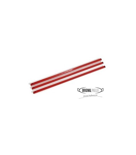 Paella Cooking Set with 46cm Polished Steel Paella Pan, Gas Burner, Legs and Skimming Spoon