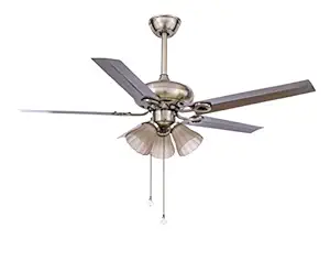 Hans Lighting 5 Metal Blade Ceiling Fan with Light (48-inches)