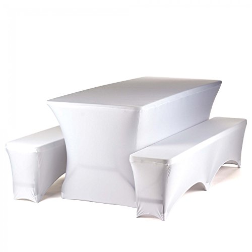 Strattore Hussen Set 2x Bankhusse 1x Tischhusse Weiß