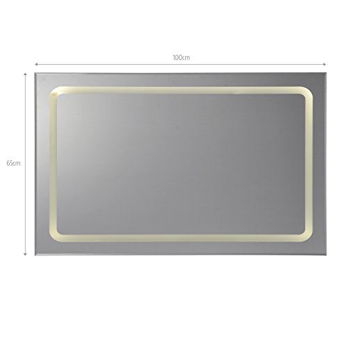 Spiegel mit Belechtung Wandspiegel Badspiegel LED Modell „Eustath“ 100 x 65 cm - 3