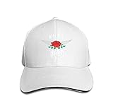 Importado. Unisex Baseball Caps Adjustable Plain Dad Hat Sun Cap Fashion Red Rose Wigs Pearls Type Slogan Kiss me Hard Modern Print Rock Roll Girls Gang appa