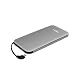 Produktbild Tragbare PowerBank Moxnice 10000mAh Akkupack Eingebaute Micro USB Kabel Externe Batterie-Schnelle Aufladung für iphone ipad Samsung Android und Mehr Intelligente Geräte - Grau