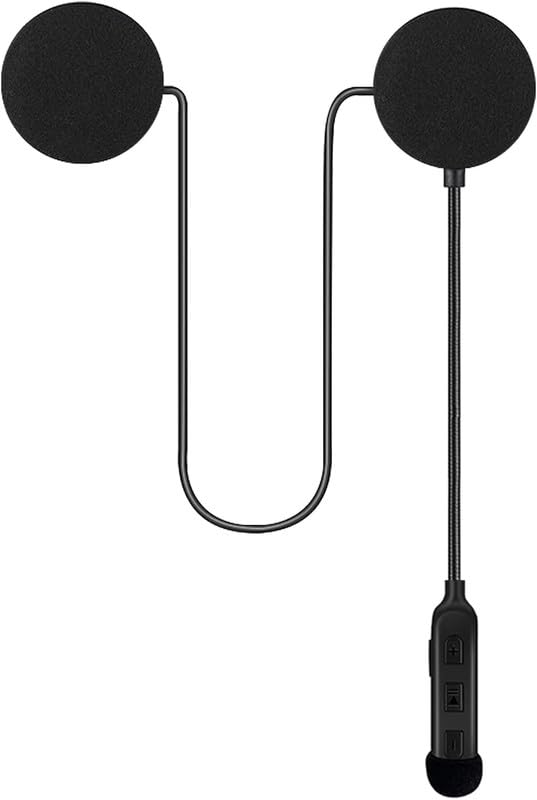 0TO6 Universal Wireless Motorcycle Helmet Bluetooth On Ear Headset,Hands-Free,Music Call Control,Automatic Call Answering,Waterproof Bluetooth 5.0 System with 50hrs Playing Time, C-Type Charging