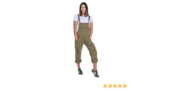 women's relaxed fit dungarees