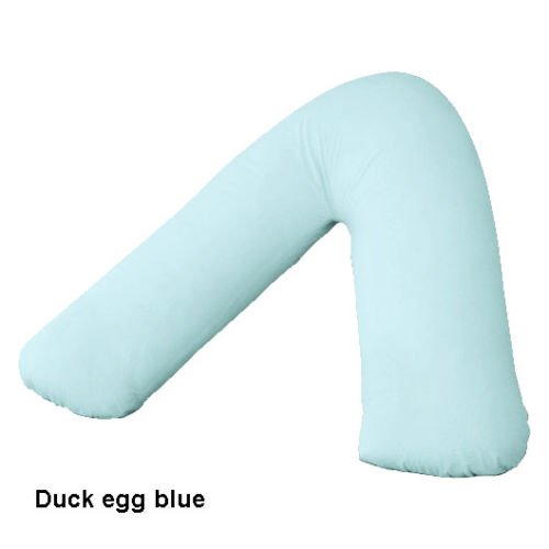 Adamlinens 68 pick V Pillowcase (Duckegg blue) V Shape Pillow Case Cover Only