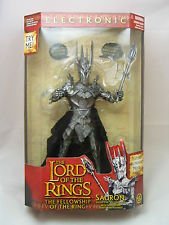 the dark lord Sauron Lord of the Rings talking deluxe action figure