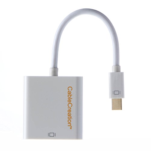 Cablecreation Gold Mini Displayport (Thunderbolt-Port kompatibel) auf DVI-Adapter-Kabel für Mac Book, Imac und mehr, weiße Farbe - 3