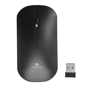 Zebronics-Zeb Dazzle Wireless Optical Mouse with Nano Receiver (Black)