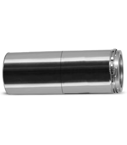 Réducteur 150mm à 130mm I Accessoires Pour Conduit Cheminée Et Poêle I Isolation Optimale à Double Paroi I Raccord I Réducteur I Oskar