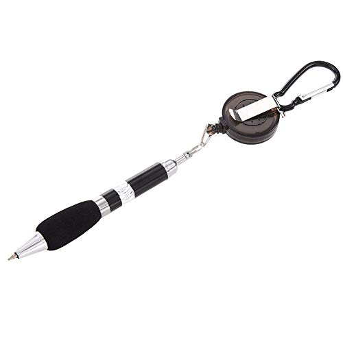 Preisvergleich Produktbild Druckkugelschreiber mit Gürtelclip Schnalle schwarz