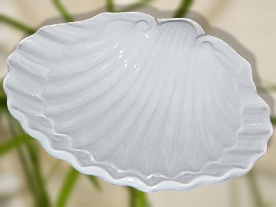 Seifenschale Flair Seifenablage Muschel aus Keramik mittel