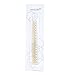 HYOUJIN®605 Ivory White Fine Cutting Comb, Sassoon Style Comb, Master Barber Comb with shallow, coarse and fine tooth-14 holes for meauring device-Barber Shop/Professional Hair Salon Use-Incredibly Lightweight, Heat Resistant...