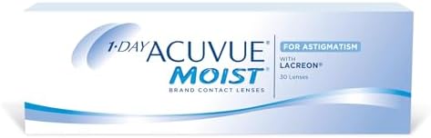 ACUVUE 1-DAY Acuvue MOIST for ASTIGMATISM - Lenti a contatto giornaliere; protezione UV;-6.00 diottrie; Cilindro -1.25 ; Asse 40 ; BC 8.5; DIA 14.50; 30 lenti
