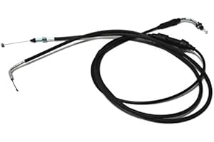 STREETPARTS24 Gaszug Gasseil Weiche Verteiler Komplett 3-teilig passend für Peugeot Speedfight 1 & 2 AC LC – Neuer Gaszug mit Weiche passend für mechanische Ölpumpe in Erstausrüsterqualität