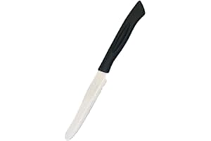 MARIETTI 13TP - Coltello tavola dentata cm 11 Linea Top - Nero - blister 6 pz