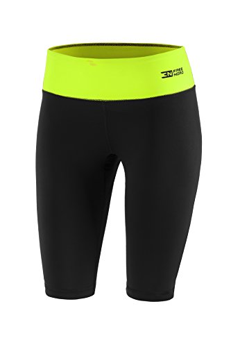 FITTECH PERFORMANCE Damen Thermoaktiv Legging Leggins Strumpfhose Tights Shorts Laufhose Kurz Fitness Pilates Outdoor Radsport Running