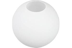 OSALADI Lampenschirm Kugel Opal Glasschirm Ersatzschirm Ersatzglas 3cm Loch Lampenglas Abdeckung für Deckenleuchte Deckenlampe Wandleuchte Schlafzimmer Ersatzglas Ersatz Kugel Wandbeleuchtung Innen