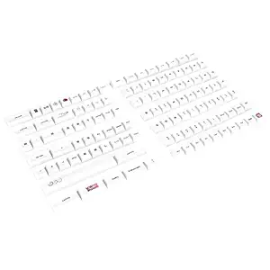 Mechanical Keyboard Keycaps, High XDA 118pcs PBT White Keycaps for Mechanic Keycap for Electronic Game Console(White)