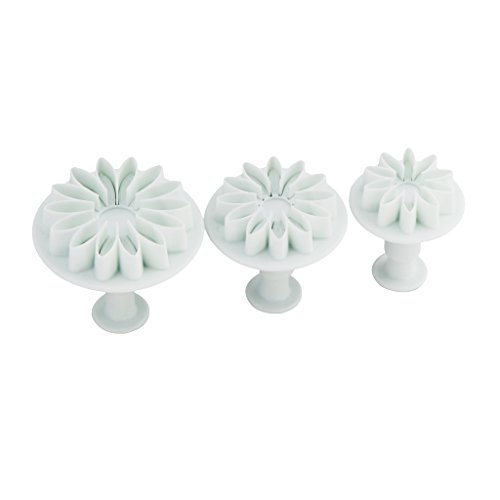 DIY 68tlg. Backen Fondant Stempel Tortendeko Ausstecher Ausstechformen Auswerfer Modellierwerkzeug Glätter Fondant Formen Marzipan-Messer Kuchendekoration Set Backen mit Spritzbeutel – Rosa - 8
