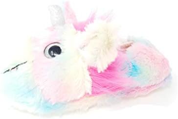 Carcassi Girls Multi Colour Sparkle Unicorn Slipper