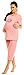 Zeta Ville - Womens Maternity Nursing Pyjamas Hospital Labour Nightwear - 397c (Pink, 16)