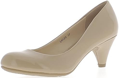 ChaussMoi Camel Classic Shoes Nail Polish 6cm Round Ends Heels - 4