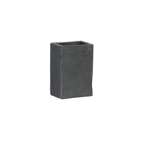 Preisvergleich Produktbild axentia Zahnputzbecher-Zahnbürstenhalter aus Schiefer-Becher für Zahnbürsten Badzubehör-Zahnbecher für Bad, Dusche und Gäste-WC, Holz, Anthrazit, 7 x 5 x 11 cm