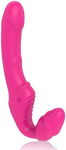 Wireless Remote Control Strapless Strapons Vibrator Strap on Lesbian Double Penetration We Vibe Sex Toys for Woman,No Remote Pink