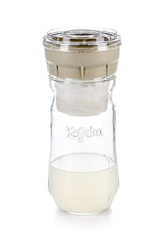 Kefirko Cheese Maker Kit de préparation de fromage à la maison 1,4 l beige