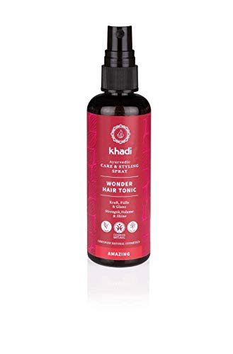 khadi Wonder Hair Tonic 100ml I Haartonikum zur Förderung von Haarwachstum I Haarwasser für Volumen und gesunde Kopfhaut I Naturkosmetik 100% natürlich und vegan