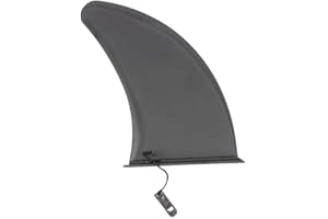 soonbuy Surfboard Paddle Board Slide-in Fin Anti-corrosion Unique Curved Streamlined Design Sup Accessories (without Base) 12 inch large fin