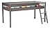 Produktbild WEBER INDUSTRIES 390144Z Hochbett Laura, Fichte mit MDF, grau, 210,5 x 100,5 x 108,5 cm