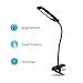Produktbild Albrillo Touch Sensor LED Klemmlampe - 5W Klemmleuchte 3 Helligkeitsstufen dimmbar, 360° Flexibler Schwanenhals und Augenschutz für Lesen und Arbeit, Tageslichtweiß, Schwarz