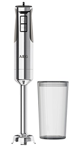 AEG STM7500S Batidora de mano Serie 7 con doble cuchilla revestida de titanio, acero Inoxidable