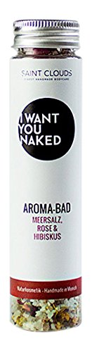 I want you naked Aroma-Bad Rose und Hibiskus, Probiergröße, 90 g