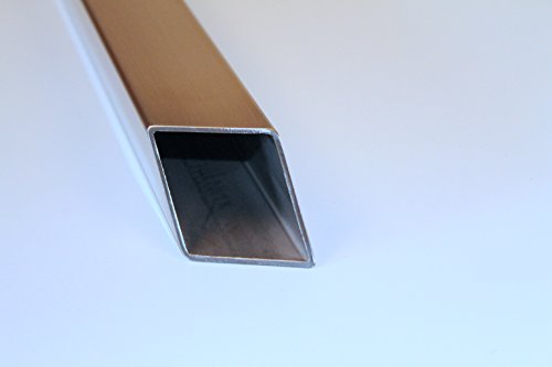 Stilvolle Grabvase aus quadratischem Edelstahlrohr - 7